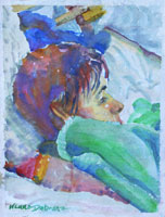 Ulla 02, Portrait, Pastell